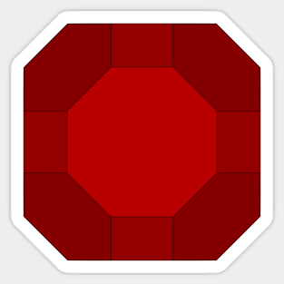 gmtrx red lawal truncated cuboctahedron Sticker